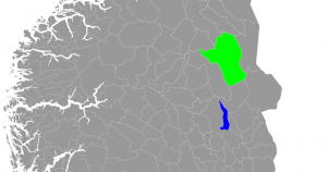 Et grønt Rendalen (Norges største kommune utenfor Finnmark) og Hamar.